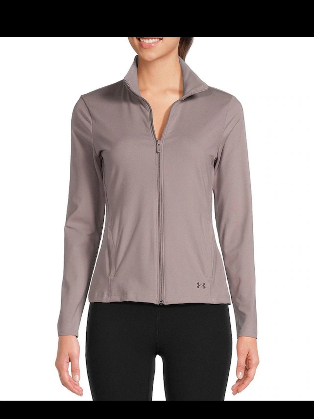 Under Armour Light Taupe Full-Zip Performance Jacket XS